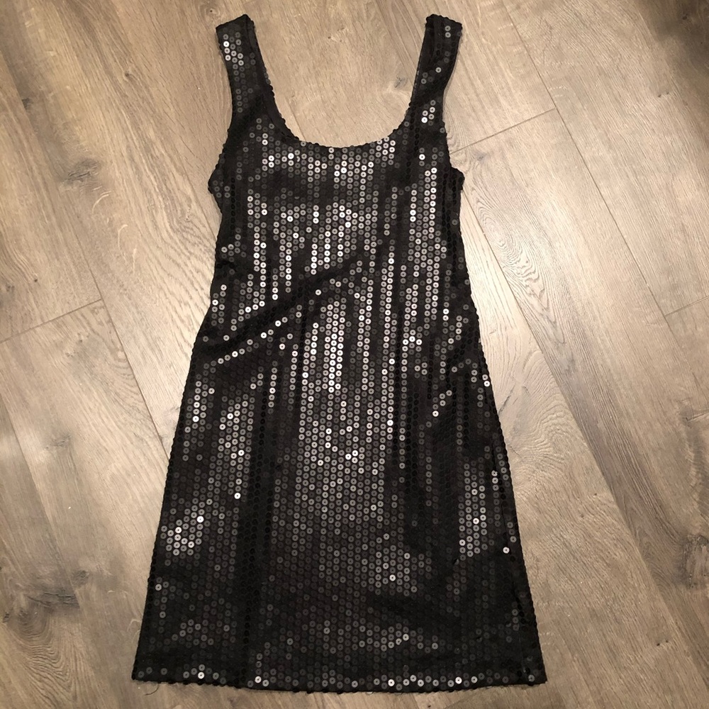 Black sequin Bailey 44 dress